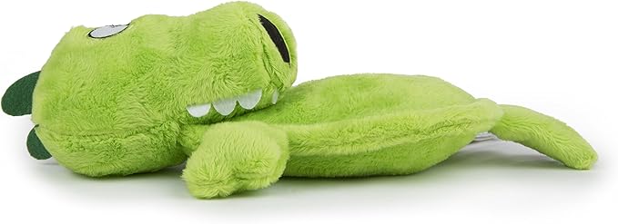 Hear Doggy Flatties with Chew Guard Technology Dog Toy, Gator, Large, Green, Model:58546
