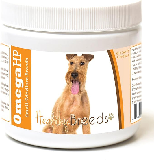 Healthy Breeds Irish Terrier Omega HP Fatty Acid Skin and Coat Support Soft Chews 60 Count