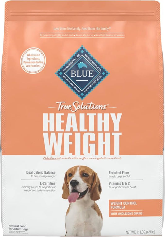 Blue Buffalo True Solutions Healthy Weight Natural Weight Control Adult Dry Dog Food, Chicken 11-lb