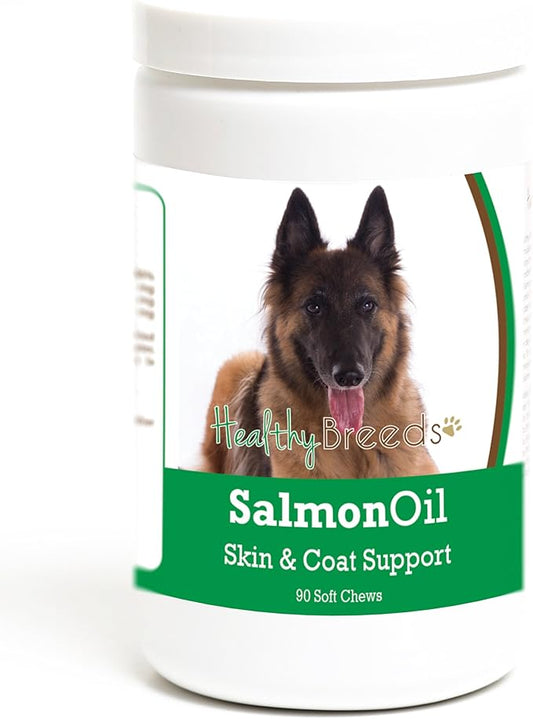 Healthy Breeds Belgian Tervuren Salmon Oil Soft Chews 90 Count