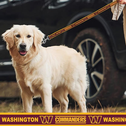 NFL PET Leash Washington Commanders Dog Leash, Large Football Team Leash for Dogs & Cats. A Shiny & Colorful Cat Leash & Dog Leash Licensed by The NFL