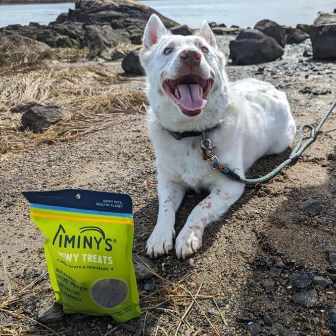 Jiminy's Chewy Cricket Dog Training Treats, Hypoallergenic, 6oz, Sweet Potato & Pea (Pack of 1)