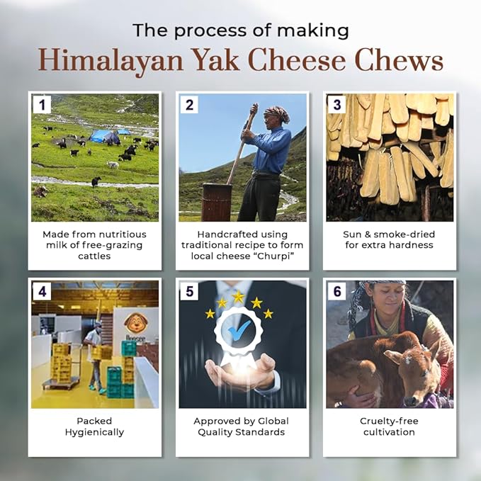 Dogsee Himalayan Yak Cheese Dog Chews (Small - 3 Chews) | No Preservatives | Rich in Protein & Calcium | Premium Dog Dental Chews
