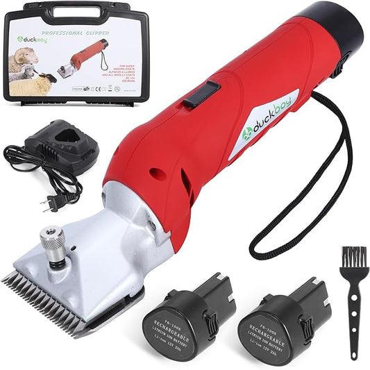 Cordless Horse Clipper, Rechargeable Battery Powered Animals Shears Grooming Tools for Shaving Fur Wool Tool, Large Livestocks, Llamas, Cattle, Alpacas, Thick Coat Animals Trimmer