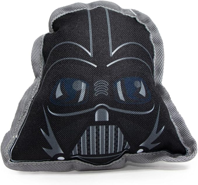 Buckle-Down Dog Toy, Star Wars, Ballistic Squeaker Darth Vader Head