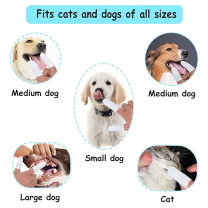 Dog Toothbrush Cat & Dog Toothbrush Soft Bristle Pet Toothbrush Combo Pack for The Dental Care of Your Small to Large Dogs, Cats, Most Pets