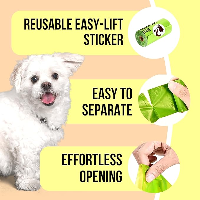 Pet N Pet 720 Counts, Unscented Dog Poop Bags Rolls, 38% Plant Based & 62% PE Poop Bags For Dogs, 48 Rolls Doggie Poop Bags with Dispenser, Extra Thick Pet Waste Bags, Puppy Poop Bags, Dog Trash Bags