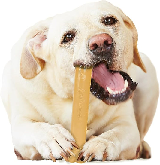 Nylabone Power Chew Classic Bone Chew Toy for Dogs, Durable Dog Toys for Aggressive Chewers, Peanut Butter Flavor, Large/Giant - Up to 50 lbs. (1 Count)