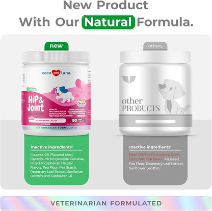 Joint Supplement for Dogs - 90 Soft Chews - with Green Lipped Mussel, Glucosamine, Turmeric, Fish Oil, MSM and Yucca Schidigera (Soft Chews Max Strength)
