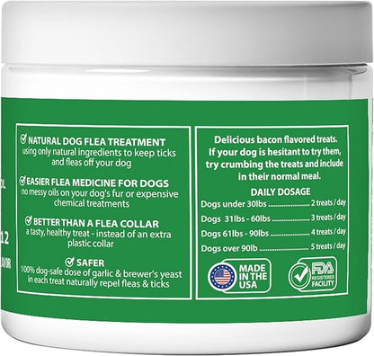by ColoradoDog - all Natural Chewable Dog Treats for Flea and Tick Treatment and Prevention - 120 Count - no Chemicals, no Mess, no Collars