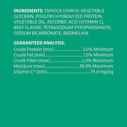 Amazon Brand - Wonder Bound Beef Flavor Dental Sticks for Small/Medium Dogs (15-40 lbs), 6-Ridge Shape for Plaque & Tartar Control, Freshens Breath, Formulated with Vitamin C, 45 Count (Pack of 1)