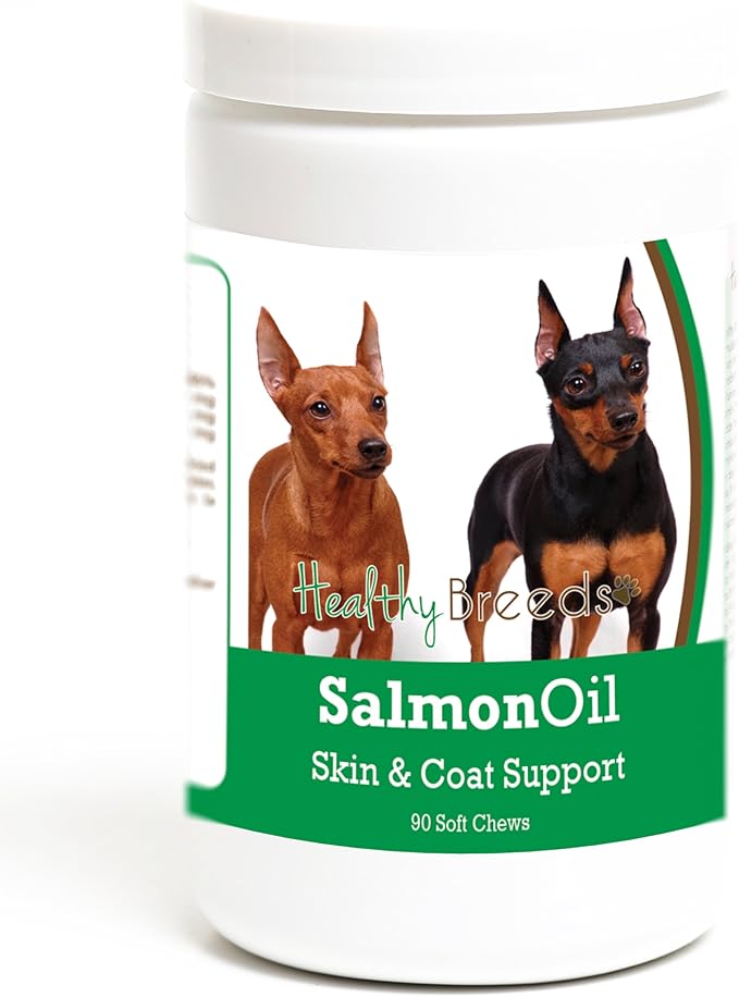 Healthy Breeds Miniature Pinscher Salmon Oil Soft Chews 90 Count