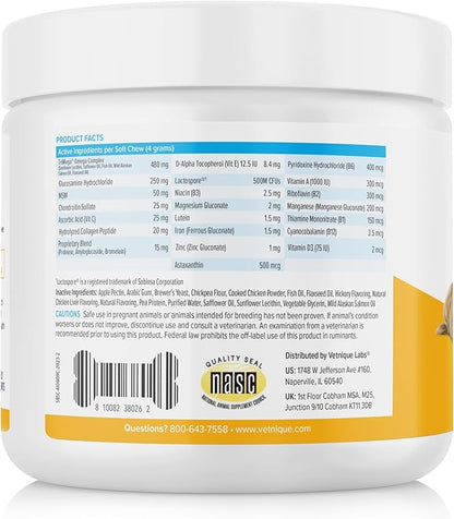 Vetnique Seniorbliss Senior Dog Multivitamin with Glucosamine, Omega 3 Fish Oil, and Probiotics - for Dog Joints, Digestive and Immune Support for Optimal Health (All-in-One Daily Vitamin, 60ct)