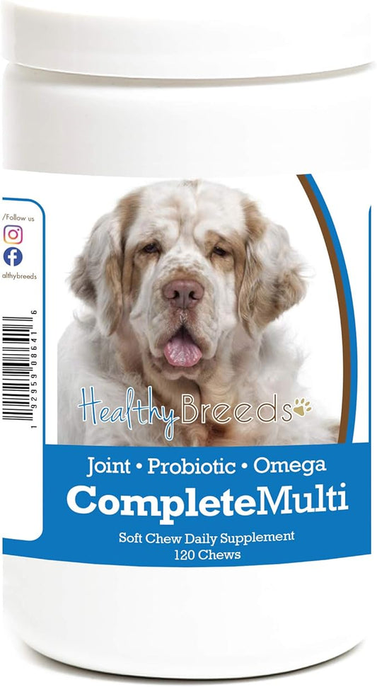 Healthy Breeds Clumber Spaniel All in One Multivitamin Soft Chew 120 Count