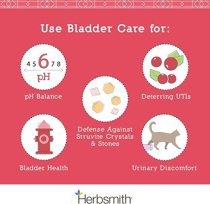 Herbsmith Bladder Care for Cats and Dogs – Maintains Urinary Health for Dogs and Cats – Dog and Cat Kidney Support – 270 Tablets