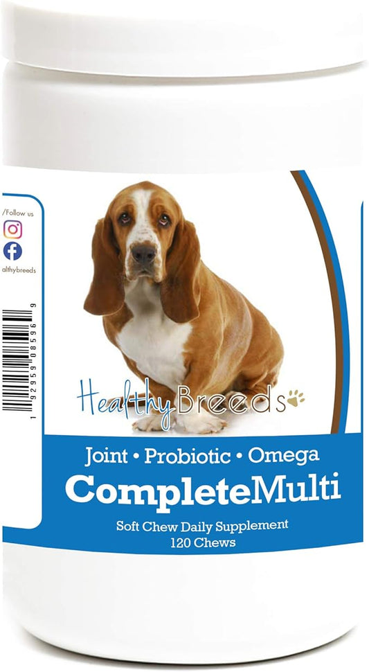 Healthy Breeds Basset Hound All in One Multivitamin Soft Chew 120 Count
