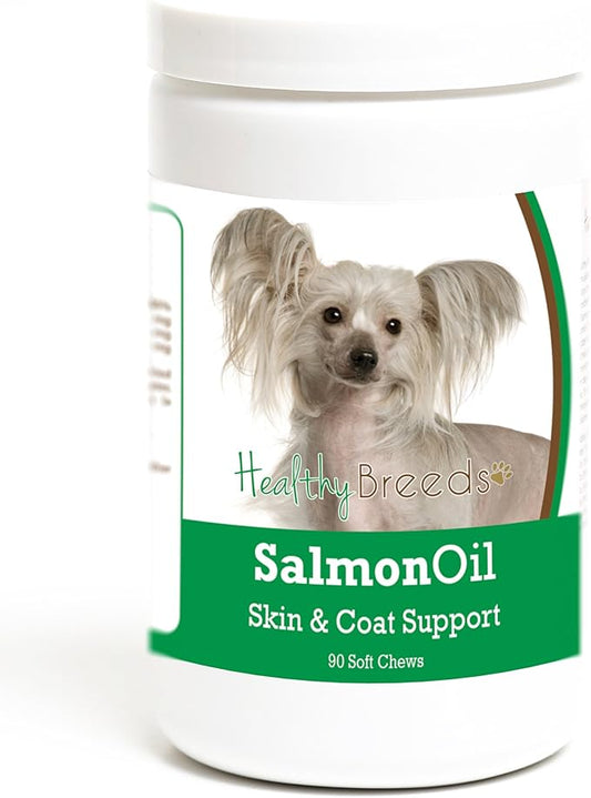 Healthy Breeds Chinese Crested Salmon Oil Soft Chews 90 Count
