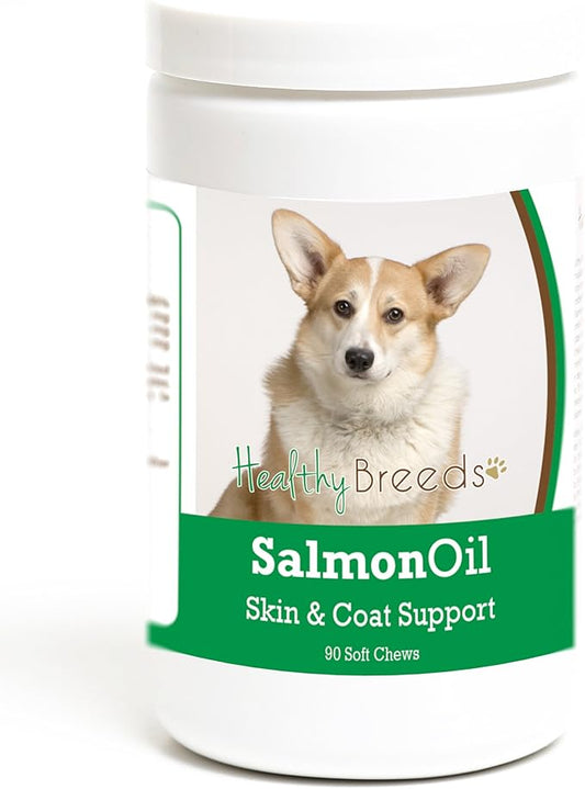 Healthy Breeds Cardigan Welsh Corgi Salmon Oil Soft Chews 90 Count