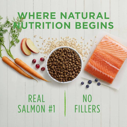 Real Salmon & Brown Rice Recipe Natural Dry Dog Food, 24 lb. Bag