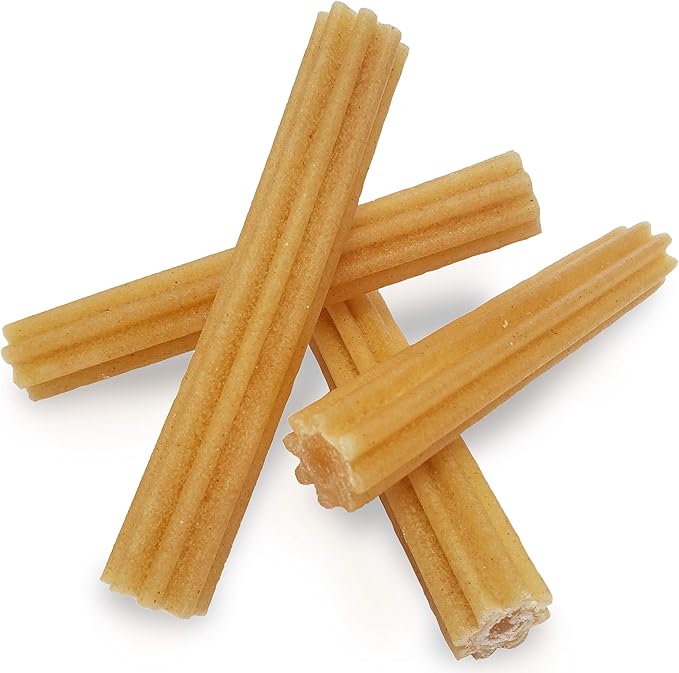 yaky CHURRO Himalaya Cheese Treats | Lactose Free | Gluten Free | Grain Free | USA MADE | for All Breeds | 4 CHURROs per Pouch | Original Cheese Flavor