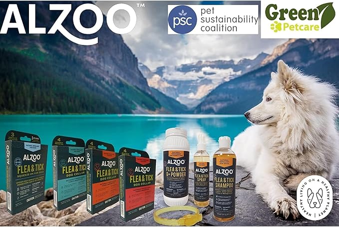Flea & Tick Dog Collar, Helps Repel Fleas, Ticks & Mosquitoes, 100% Plant-Based Active Ingredients, Phthalates and PVC Free, for Large Dogs: 40+ lbs, Pack of 3