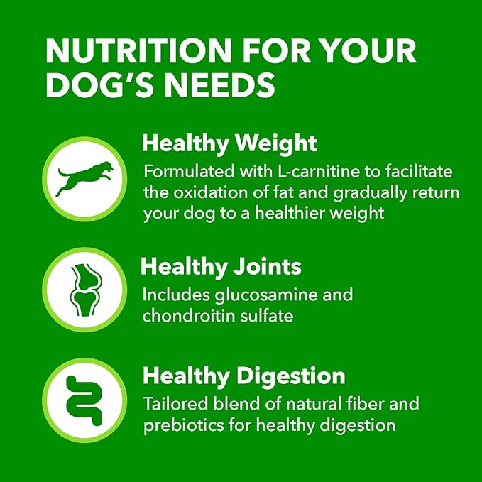 IAMS Adult Healthy Weight Control Large Breed Dry Dog Food with Real Chicken, 29.1 lb. Bag