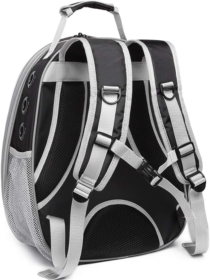 Front Expandable Cat Backpack Carrier, Fit up to 20 lbs, Space Capsule Bubble Window Pet Carrier Backpack for Large Fat Cat and Small Puppy