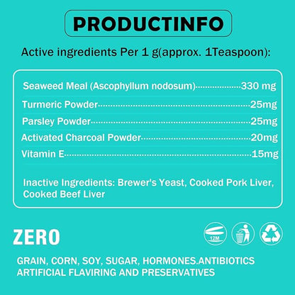 Dog Teeth Cleaning Powder,Herbal Dog Dental Powder with Breath Freshener,Plaque Remover for Teeth Dog Targets Tartar & Bad Breath,Healthy Mouth for Dogs