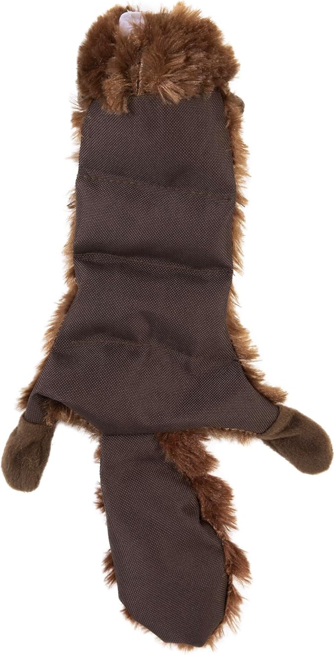 Hyper Pet Critter Skinz Beaver Super Squeaker Plush Dog Toy, Large