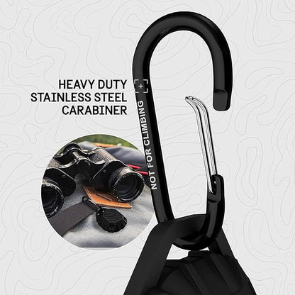Pelican Marine AirTag Holder - Waterproof AirTag Keychain with Carabiner Clip [Impact Resistant] [Travel Essentials] Protective Apple Air Tag Case for Dog Collar, Backpack, Keys, Luggage - Black