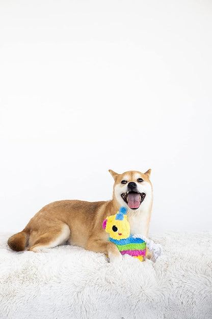 Pearhead Puppy Pinata Dog Toy, Rope Tug Toy for Dogs, Colorful Interactive Dog Toys, Party Pinata Toy for Dogs, Plush Chew Toy, Pet Owner Must Have Toy