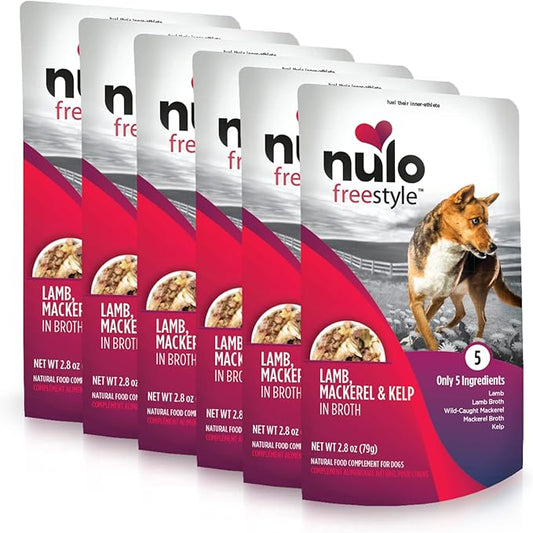 Nulo Freestyle Puppy & Dog Wet Dog Food Topper, Premium All Natural Grain-Free, Real Meat Dog Food Topper with High Animal-Based Protein and Only 5 or Less Ingredients with No Additives