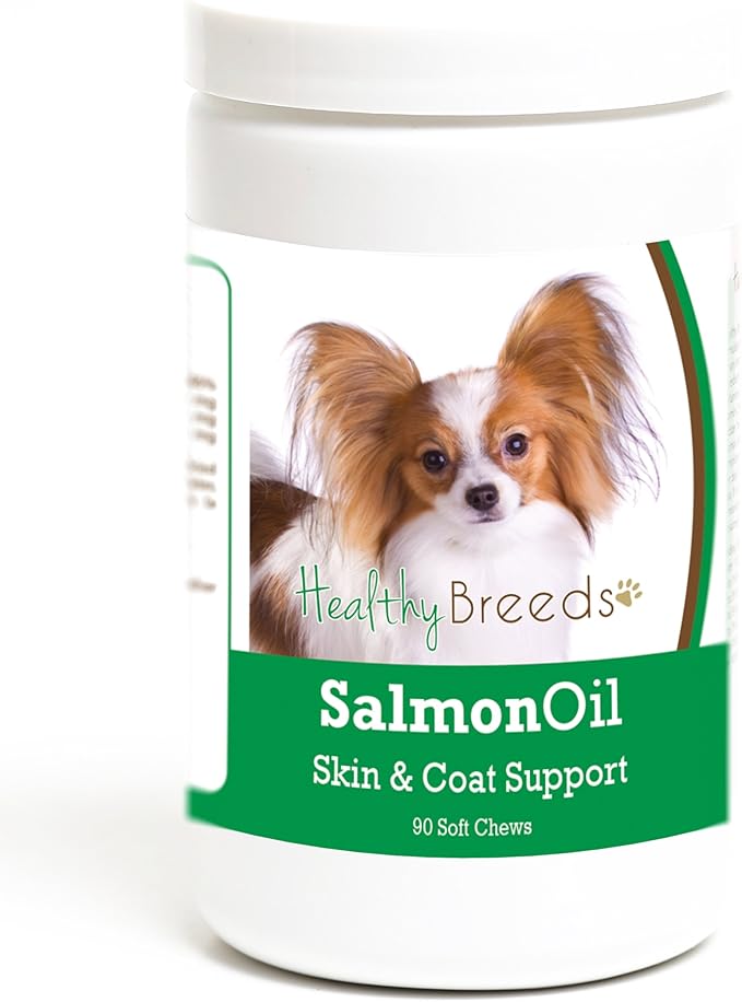 Healthy Breeds Papillon Salmon Oil Soft Chews 90 Count