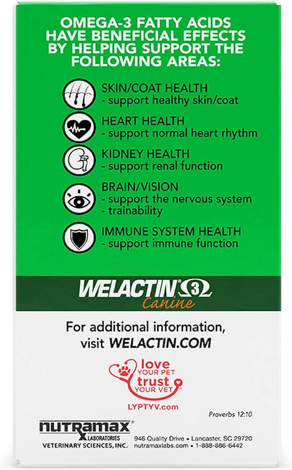 Nutramax Welactin Canine Soft Gel - 120 ct