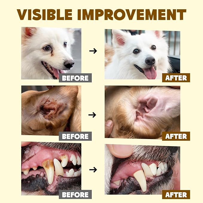 HICC PET Essential Wipes Kit for Dogs & Cats - Hypoallergenic Pet Cleaning Wipes for Teeth, Ears, Eyes, Body - Dog Supplies Cleaning Deodorizing Wipes - Coconut Oil Grooming Wipes for Dogs and Cats