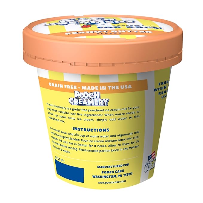 Pooch Creamery Ice Cream Mix for Dogs - Peanut Butter …