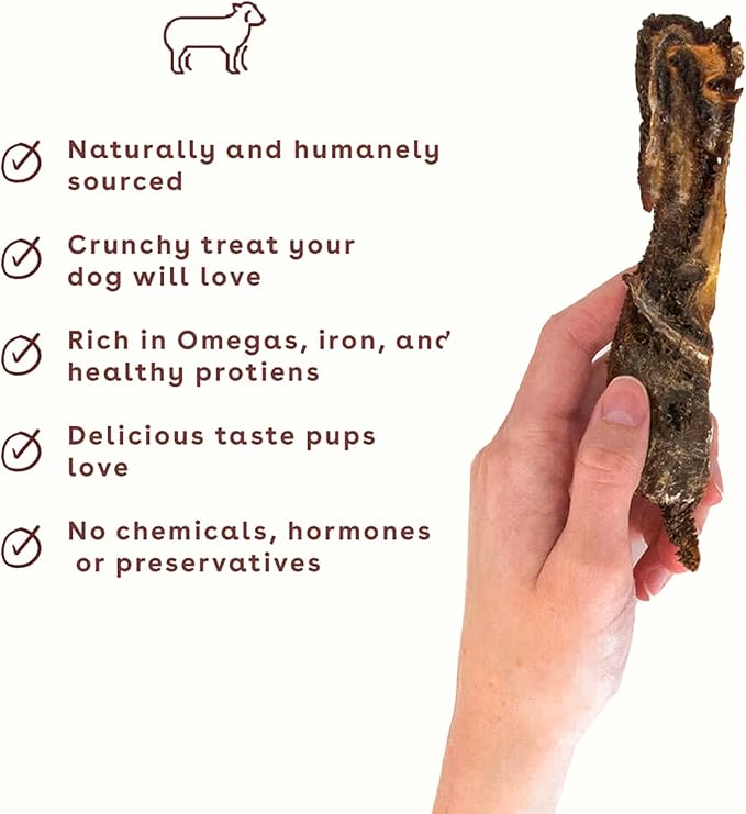 Pupford Lamb Jerky Treats for Dogs for Large & Small Dogs of All Ages | Made in USA, 100% Real Meat & No Fillers | Dogs Love These Tasty Dog Snacks (Lamb 7 oz)