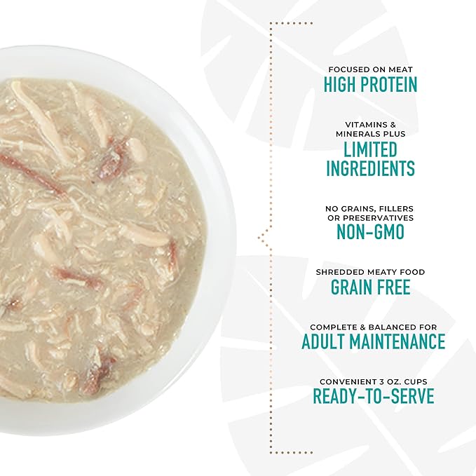Tiki Dog Meaty – Grain Free High Protein Wet Dog Food Beef Recipe in Broth, 4 cans, 3 oz