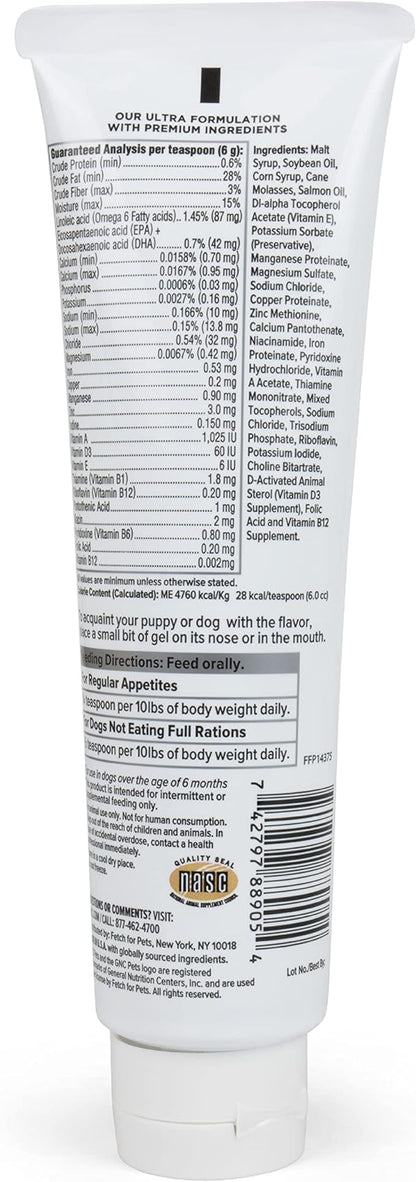 GNC Pets Ultra Multivitamin Gel/Paste, All Dogs, Malt Flavor, 5-oz Tube | Pet Multivitamin Gel for Dogs in Malt Flavor | Daily Supplement for Dogs | Made in The USA FF14375
