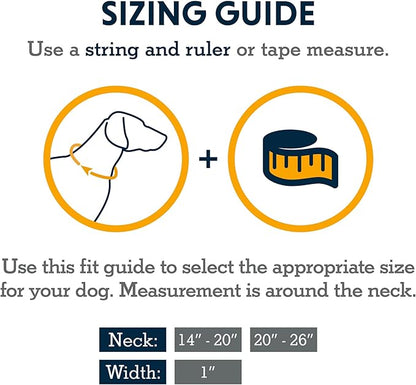 Ruffwear, Confluence Dog Collar, Waterproof and Stink Resistant, Midnight Blue, 20"-26"