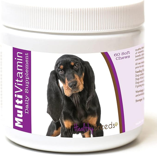Healthy Breeds Black and Tan Coonhound Multi-Vitamin Soft Chews 60 Count