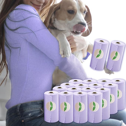 A&H ZIER Poop Bags Holder with Portable Colorful Lanyard, Soft-touch Dog Poop Bags Dispenser Dog Waste Bags, Compatible with any Dog Walking Accessories