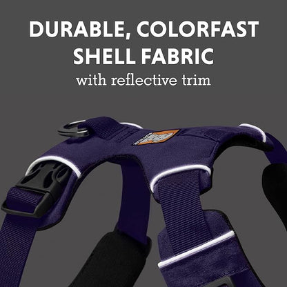 Ruffwear, Front Range Dog Harness, Reflective and Padded Harness for Training and Everyday, Purple Sage, Medium