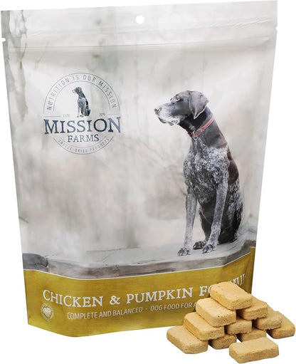 Mission Farms Freeze-Dried Raw Chicken & Pumpkin Formula Dog Food, 12oz Bag