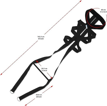 Dog Weight Pulling Harness - Dog Pulling, Weight Training, Dog Sledding, Building Muscle, Improved Behavior, Canicross, Competition and Working Dogs - Complete with Dog Whistle