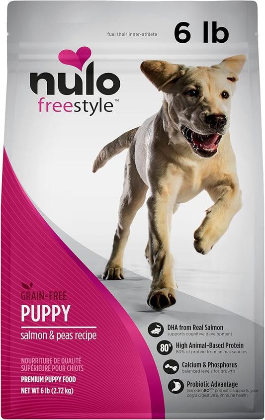 Nulo Freestyle Dry Puppy Food, Premium Grain-Free Larger Kibble to Support Proper Chewing, High Animal-Based Protein and Balanced Levels of Calcium & Phosphorus for Healthy Bone Development
