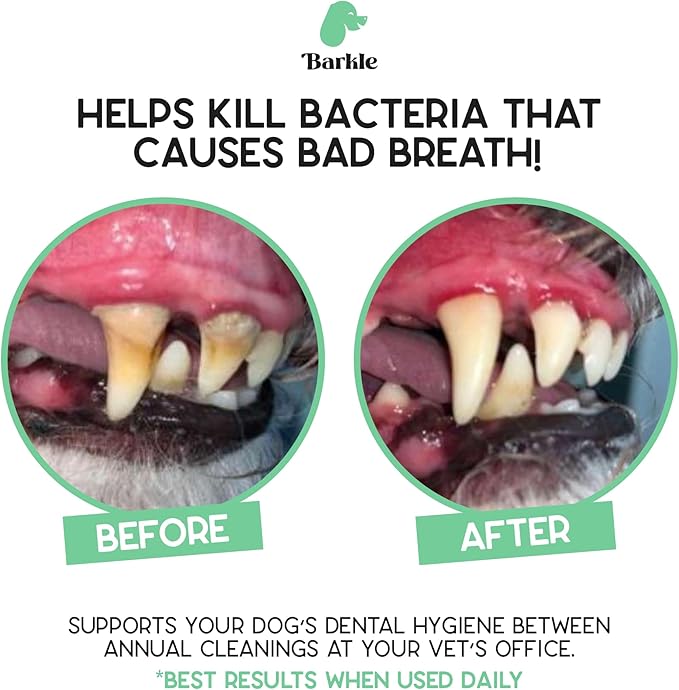 Dog Teeth Cleaning Gel - Helps Reduce Plaque & Bad Breath - Periodontist Formulated - Toothpaste Alternative - Prevent Tartar - includes Finger Cot (Mint - 2 Month Supply)