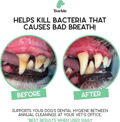Dog Teeth Cleaning Gel - Helps Reduce Plaque & Bad Breath - Periodontist Formulated - Toothpaste Alternative - Prevent Tartar - includes Finger Cot (Mint - 2 Month Supply)