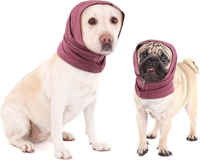 Dog Ears Cover for Bathing Drying and Grooming, Pet Hood for Anxiety Relief and Calming, Dog Ear Protector, Snood and Head Wear(Trumpet)
