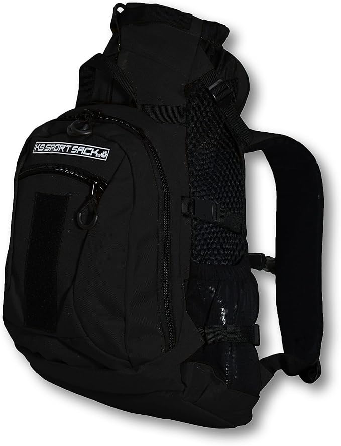 K9 Sport Sack | Adjustable Dog Carrier Backpack (Large, Plus 2 - Jet Black)
